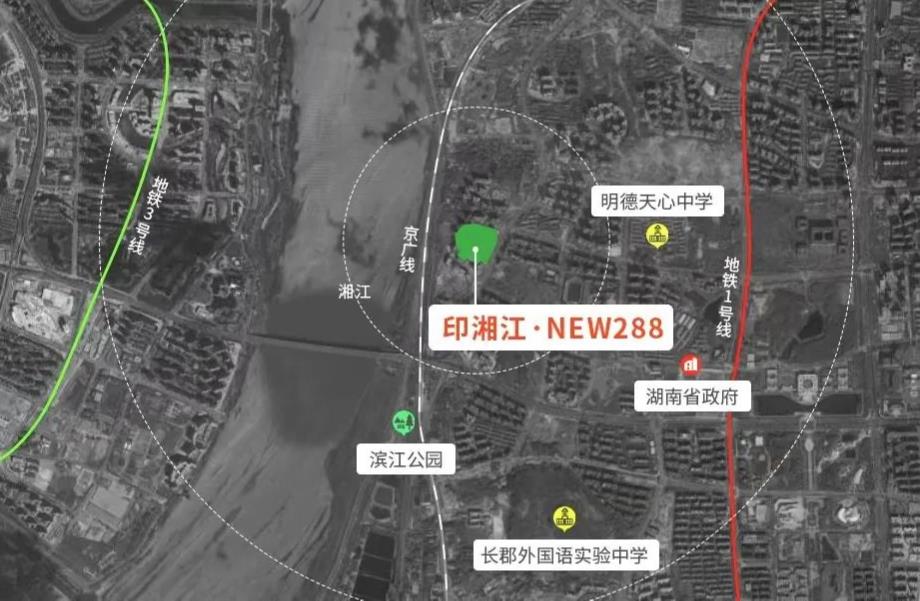长沙印湘江·New288区位图