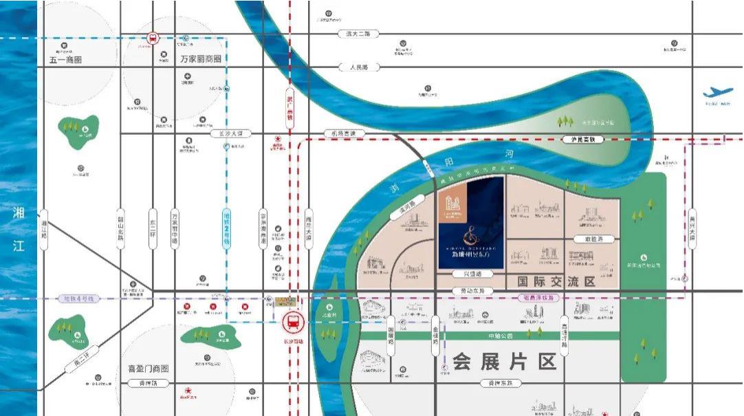 长沙新城明昱东方区位图