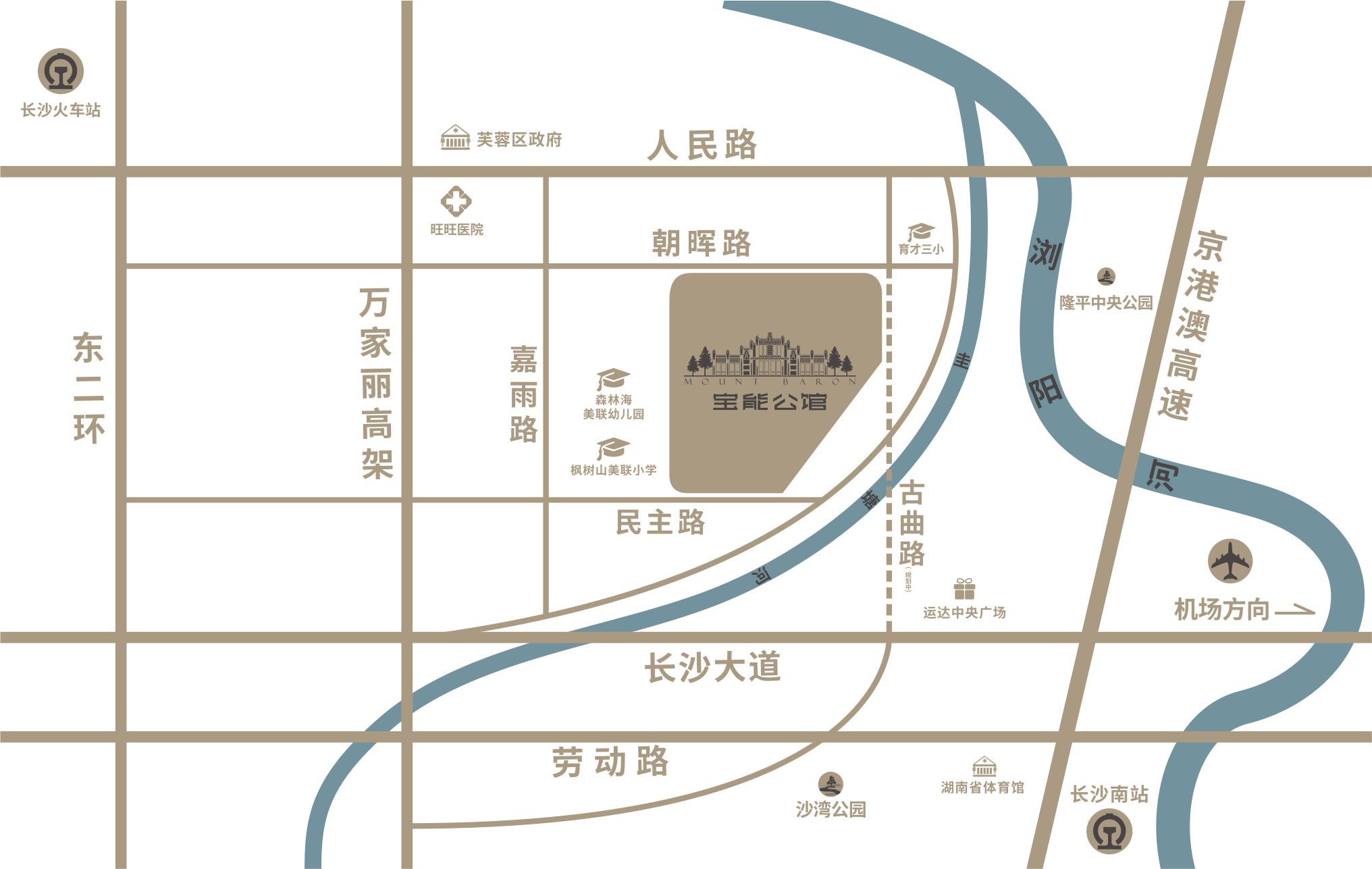 长沙宝能公馆区位图